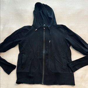 Black Hooded Women's Jacket